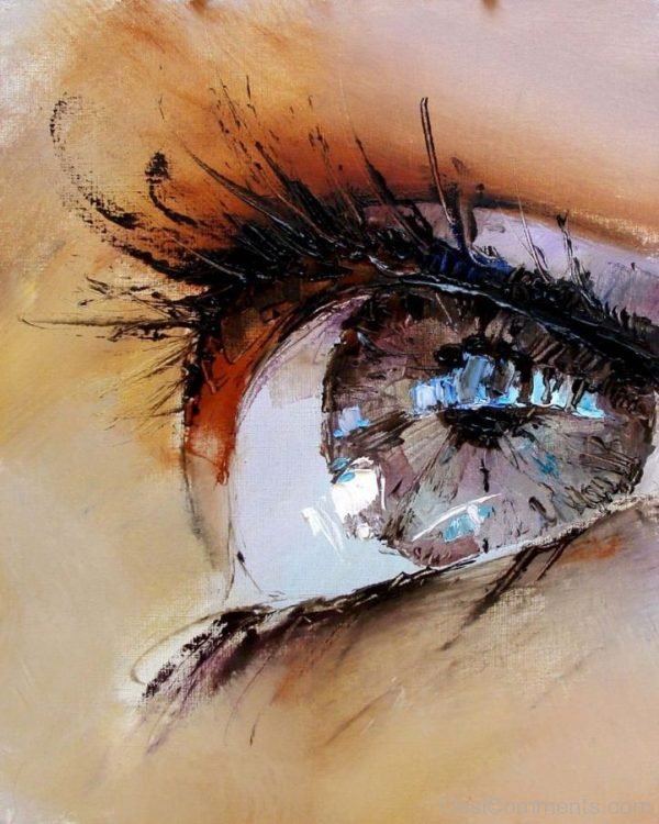 Spectacular Oil Painting Of Twinkling Eyes