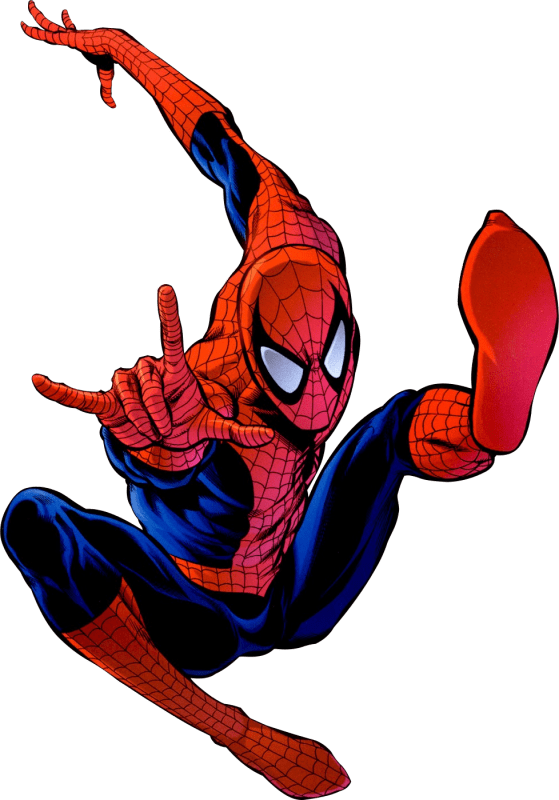 Spiderman Doing Action Image