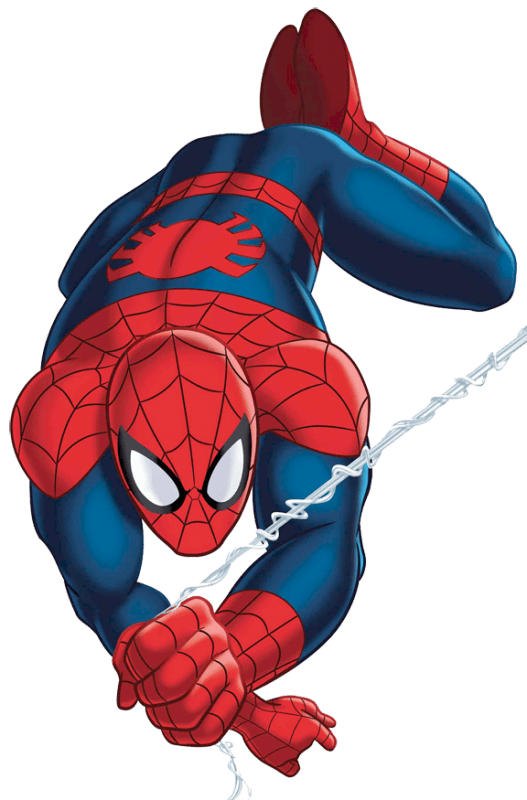 Spiderman Holding Rope