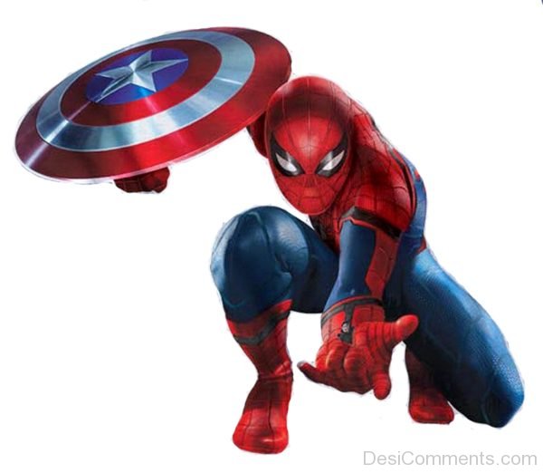 Spiderman Holding Something Image