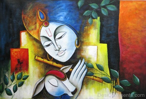 Sri Krishna With Caw