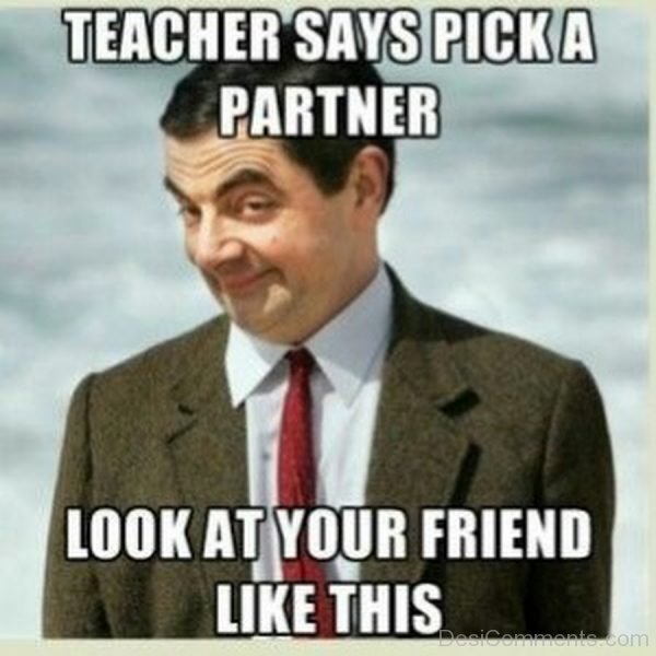 Teacher Says Pick A Partner