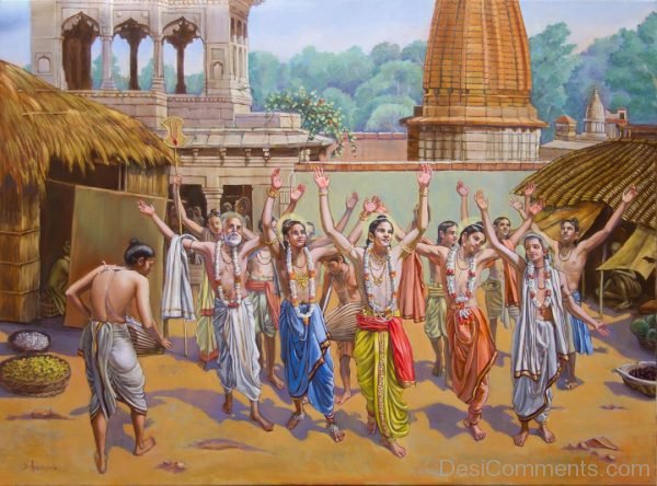 The Pancha Tattva Oil Painting