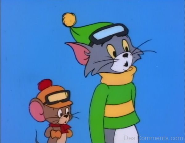 Tom And Jerry Wearing Cap