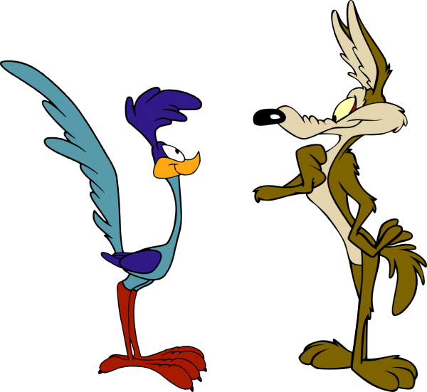Wile E. Coyote Telling Road Runner