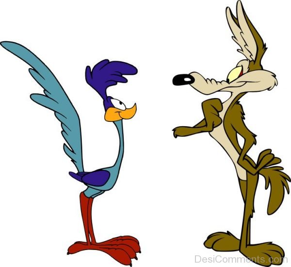 Wile E. Coyote With Road Runner