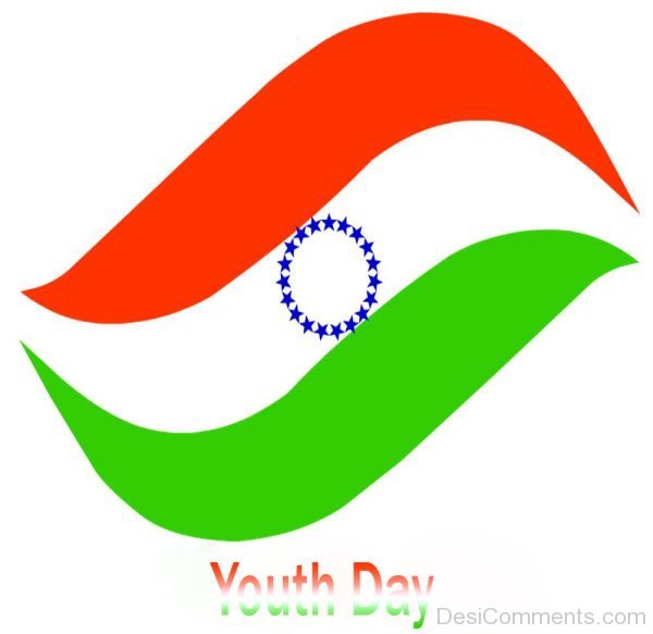 Youth Day Indian Flag Graphic