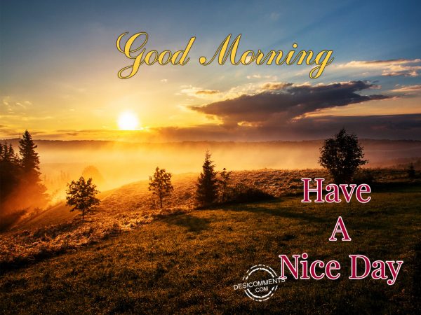 Good Morning ! Have A Nice Day.....