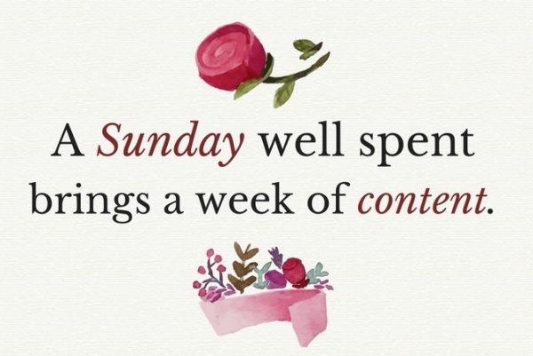 A Sunday Well Spent Brings A Week Of content !!
