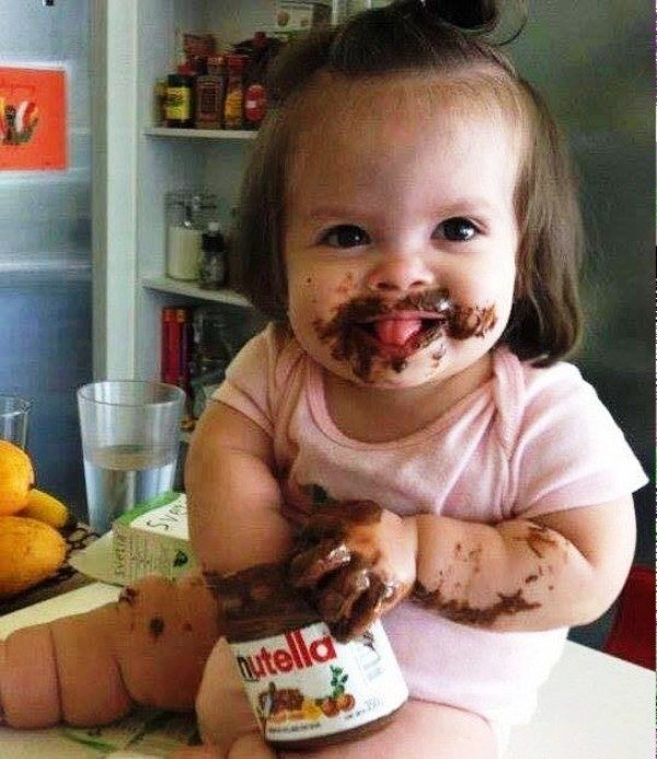 Baby Eating Chocolate