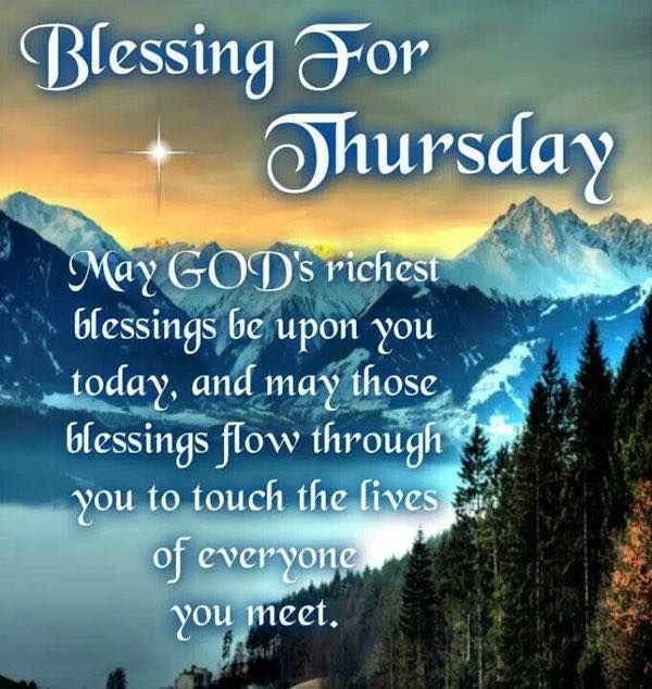 Blessing For Thursday