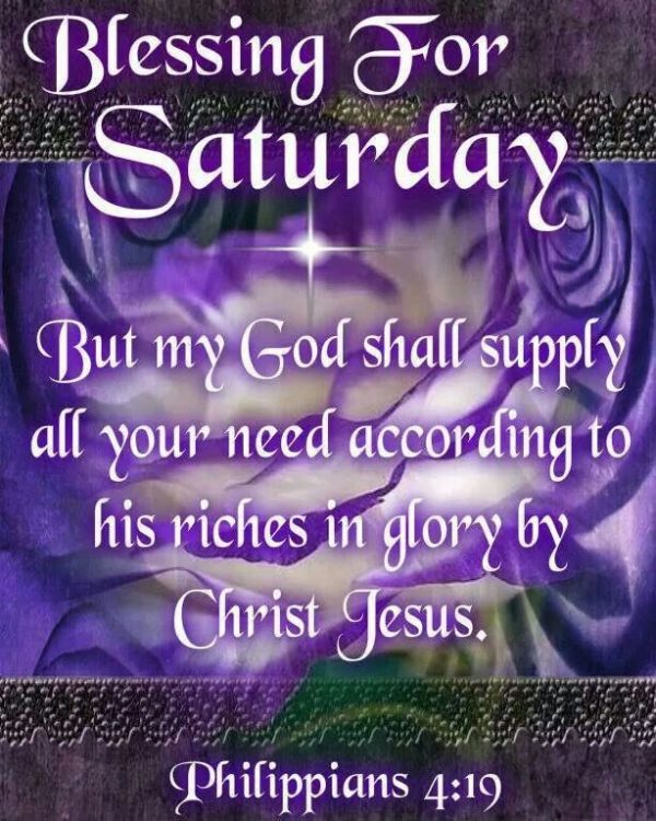 Blessings For Saturday !