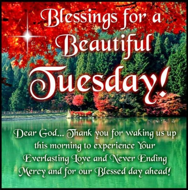 Blessings for a beautiful tuesday