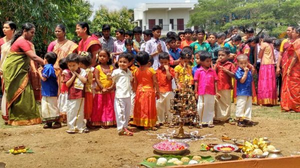 Children Celebrating Aadi Perukku