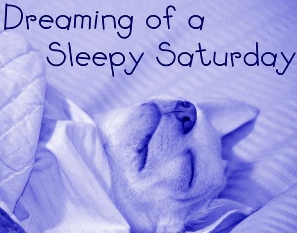 Dreaming Of A Sleepy Saturday