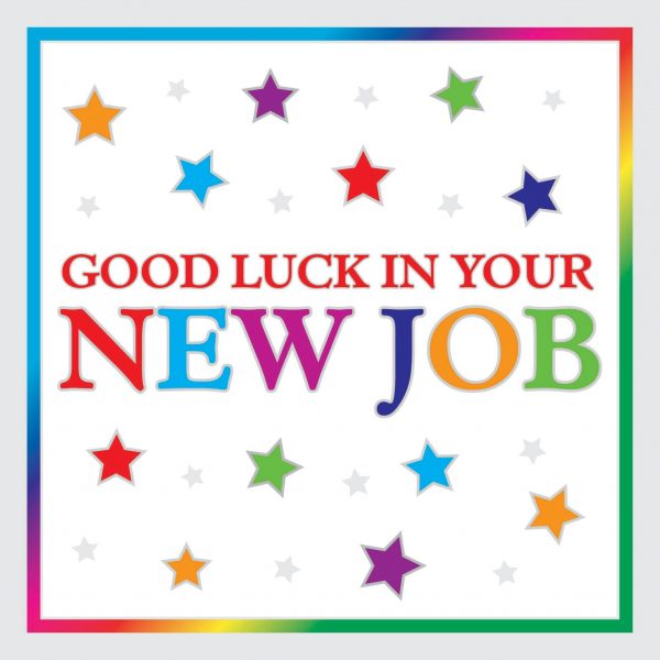 Good Luck On Your New Job Card Printable