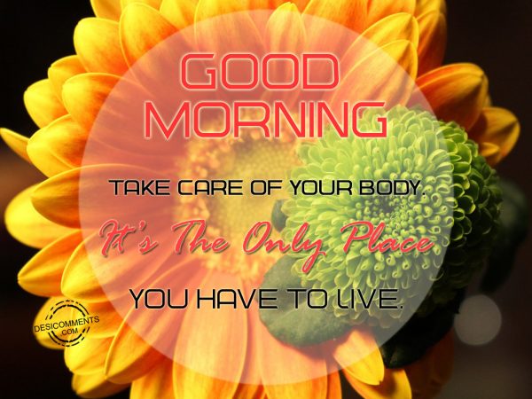 Good Morning.... Take Care Of Your Body.