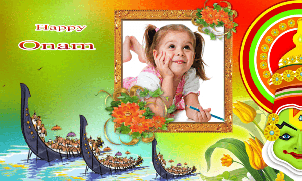 Happy Onam With Cute Girl