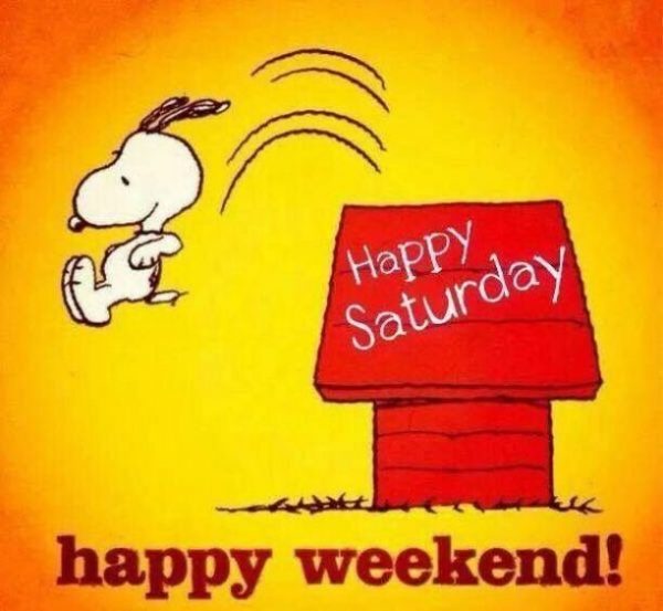 Happy Saturday Happy Weekend !