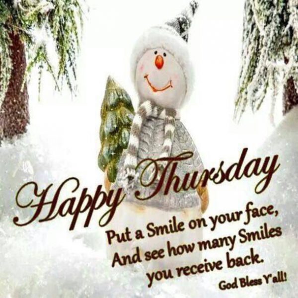 Happy Thursday Put A Smile On Your Face
