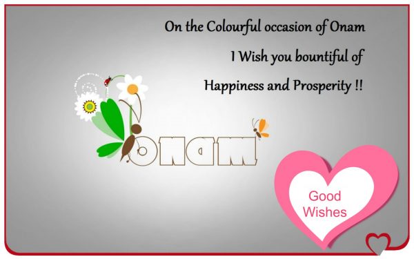 On The Colourful Occasion Of Onam