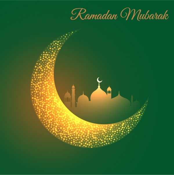 Ramadan Mubarak With Moon