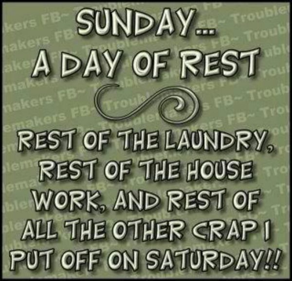 Sunday A Day Rest