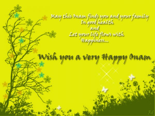 Wish you A Very Happy Onam