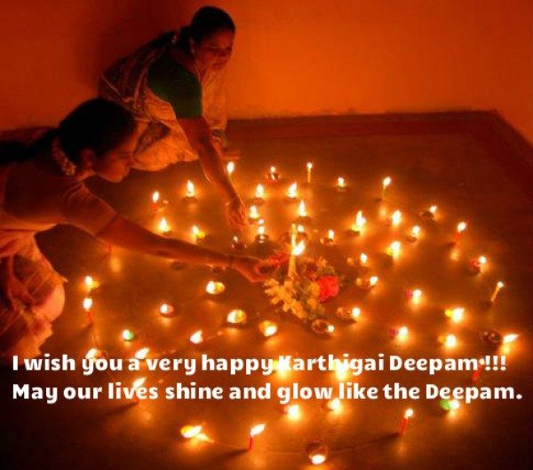 Wish you are a very happy Karthigai Deepam