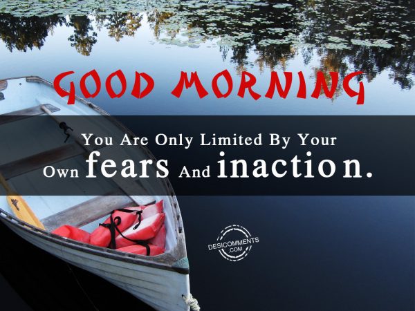 Your Are Only Limited By Your Own Fears And Inaction