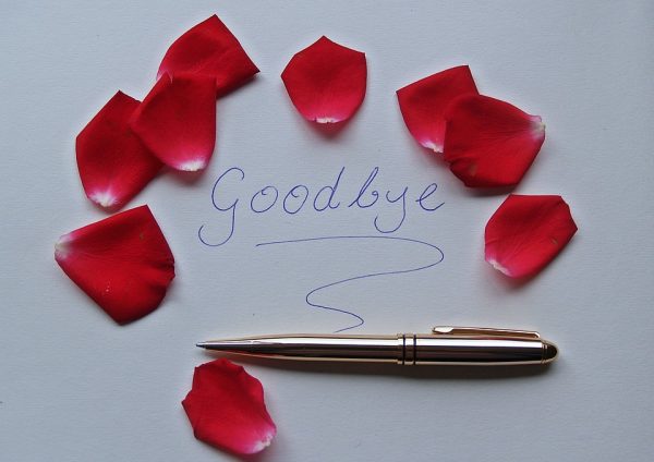 Goodbye With Rose Petals