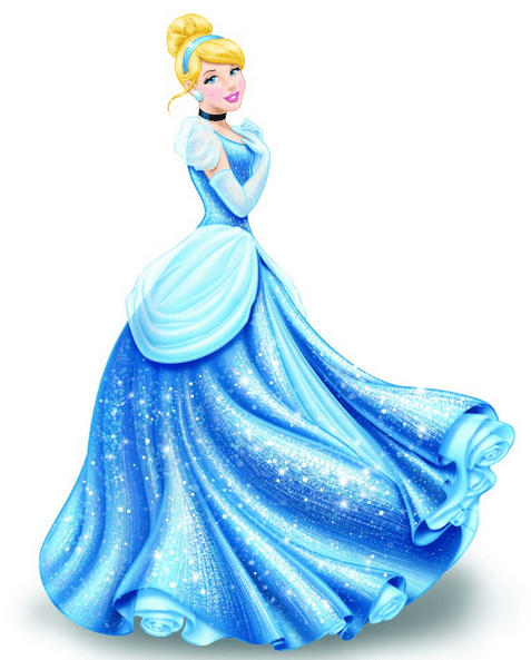 Princess In Blue Gown