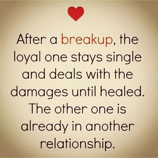 After A Breakup The Loyal One Stays Single And Deals