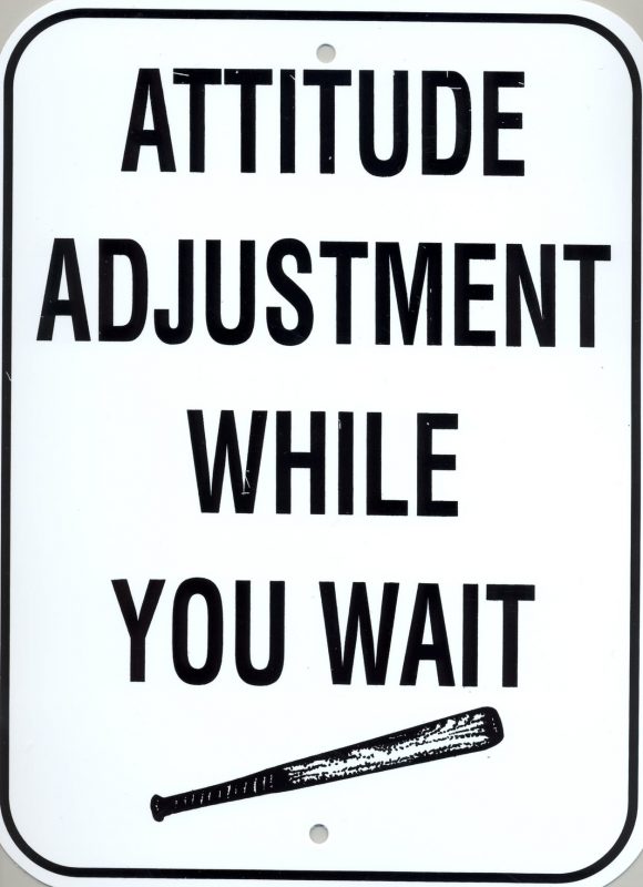 Attitude Adjustment While You Want