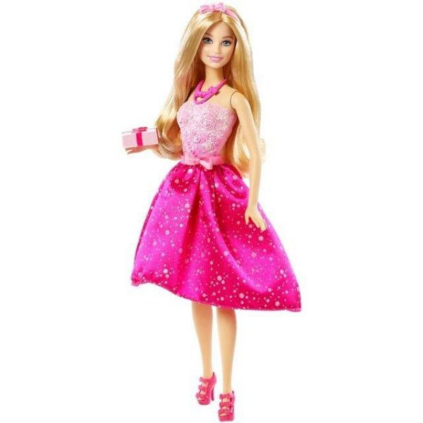 Barbie Doll Holding Gift