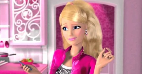 Barbie Holding Phone