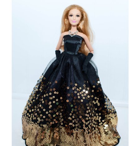 Barbie Wearing Black Dress
