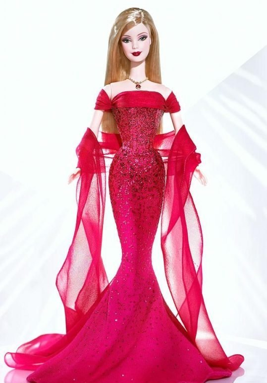 Beautiful Red Barbie Doll Dress