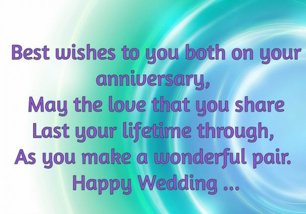 Best Wishes To Both On Your Anniversary