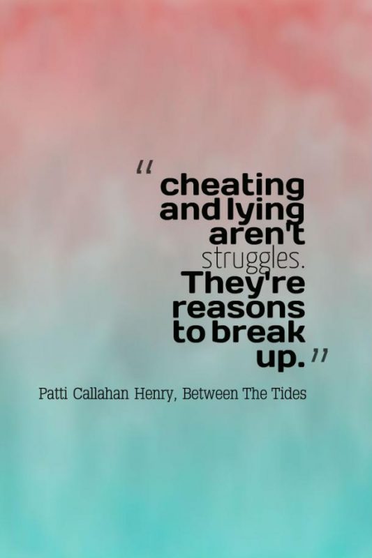 Cheating And Lying Arent Struggles