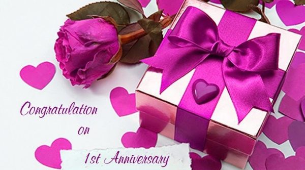 Congratulation On First Anniversary