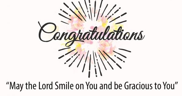 Congratulations May The Lord Smile On You And Be Gracious To You