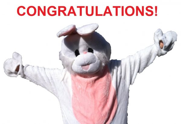 Congratulations Rabbit Graphic