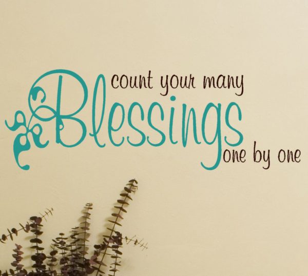 Count Your Many Blessings One By One