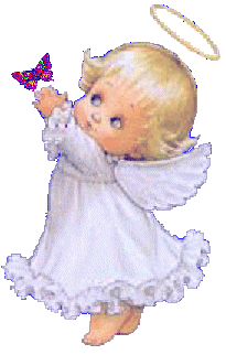 Cute Angel Catching Butterfly Graphic