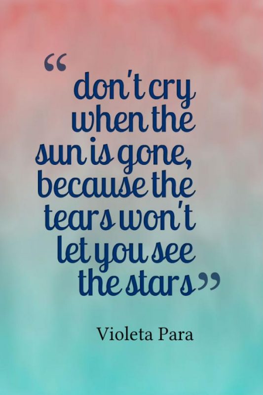 Don’t Cry When The Sun Is Gone