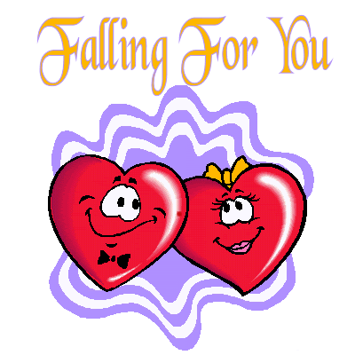 Falling For You Heart Couple Animated Picture