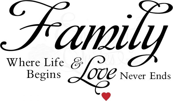 Family Where Life Begins Love Never Ends