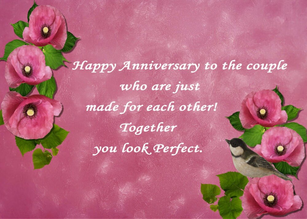 message happy anniversary couple