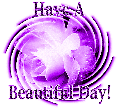 Have A Beautiful Day Purple Graphic